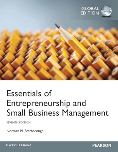 9780273787129: Essentials of Entrepreneurship and Small Business Management , Global Edition