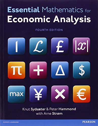 Beispielbild für Essential Mathematics for Economic Analysis zum Verkauf von Big Bill's Books