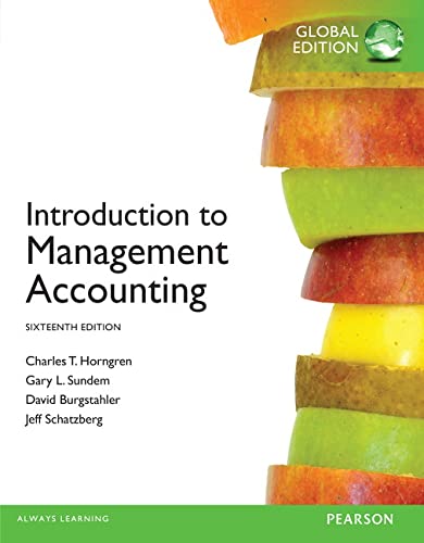 9780273790013: Introduction to Management Accounting, Global Edition