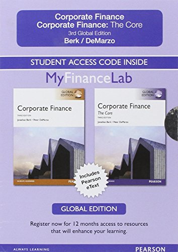 Imagen de archivo de Corporate Finance & Corporate Finance: The Core: Global Edition Access Card a la venta por BooksRun