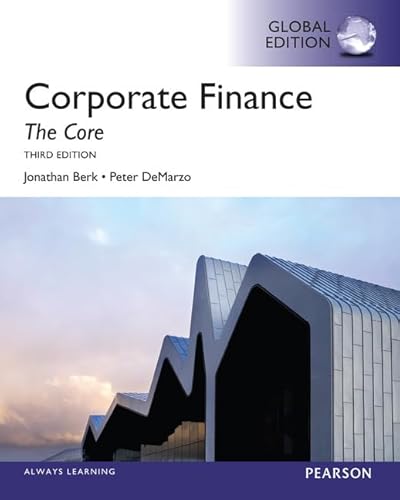 Imagen de archivo de Corporate Finance : The Core, Global Edition a la venta por Better World Books Ltd