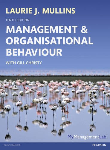 Stock image for Management and Organisational Behaviour for sale by Better World Books Ltd