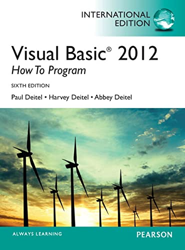 Imagen de archivo de Visual Basic 2012 How to Program, International Edition a la venta por Phatpocket Limited