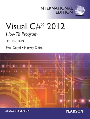 Imagen de archivo de Visual C# 2012 How to Program, International Edition a la venta por SecondSale