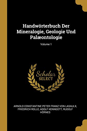 9780274268023: Handwrterbuch Der Mineralogie, Geologie Und Palontologie; Volume 1