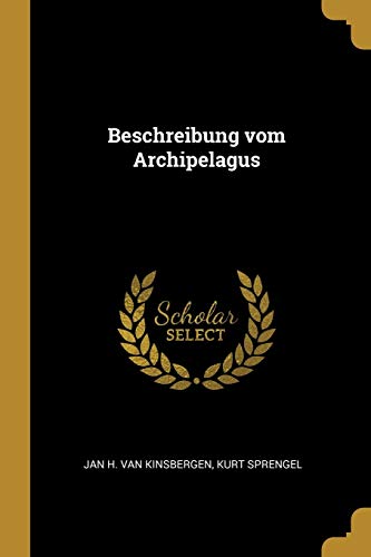 9780274708185: Beschreibung vom Archipelagus (German Edition)