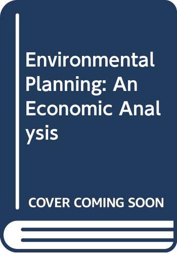 Beispielbild fr Environmental Planning : An Economic Analysis - Applications for Coastal Zone zum Verkauf von Better World Books