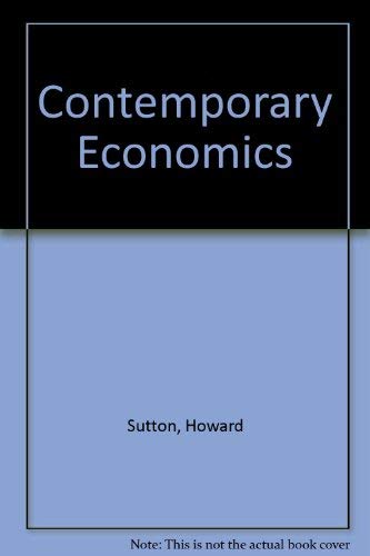 Stock image for Contemporary economics for sale by HPB-Red