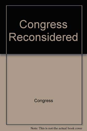 Beispielbild fr Congress Reconsidered (Praeger University Series) zum Verkauf von Wonder Book