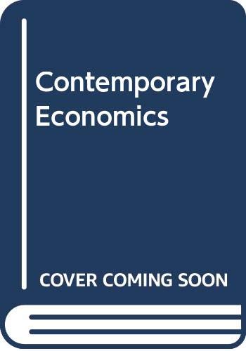 Stock image for Contemporary Economics for sale by Goldstone Books
