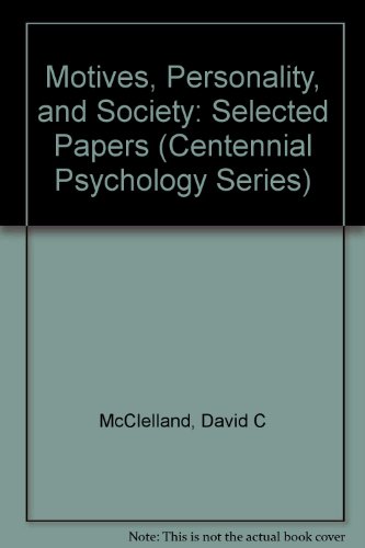 9780275912246: Motives, Personality, and Society: Selected Papers