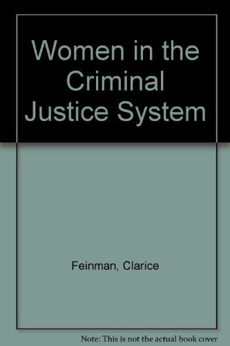Imagen de archivo de Women in the Criminal Justice System a la venta por General Eclectic Books