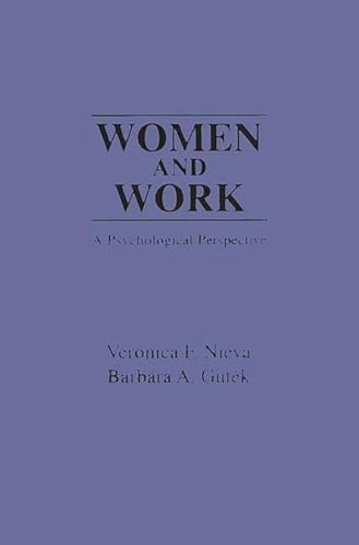 9780275915476: Women and Work: A Psychological Perspective