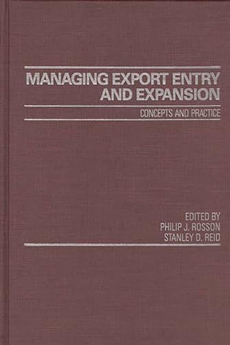 Stock image for Managing Export Entry and Expansion: Concepts and Practice for sale by Revaluation Books