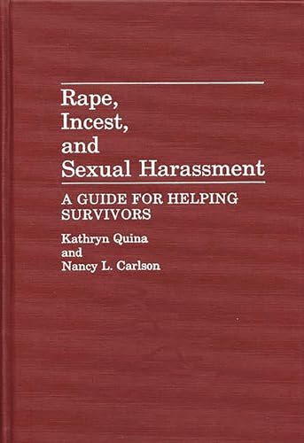 9780275925338: Rape, Incest, and Sexual Harassment: A Guide for Helping Survivors