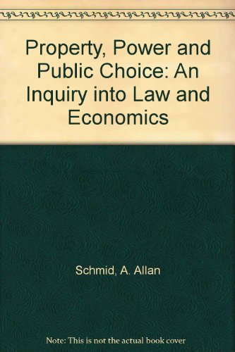 9780275927974: Property, Power, and Public Choice: An Inquiry into Law and Economics