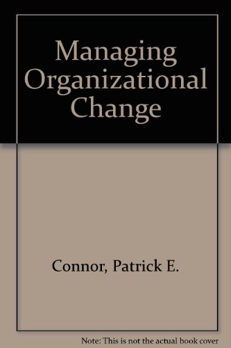 Beispielbild fr Managing Organizational Change zum Verkauf von Bibliohound