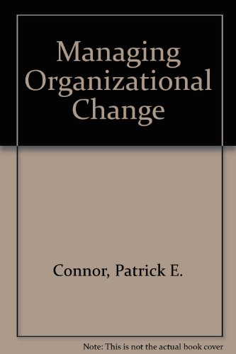 Imagen de archivo de Managing Organizational Change a la venta por Wonder Book