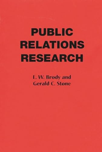 Imagen de archivo de Public Relations Research a la venta por Hay-on-Wye Booksellers