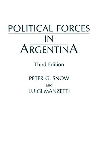9780275938109: Political Forces in Argentina, Third Edition