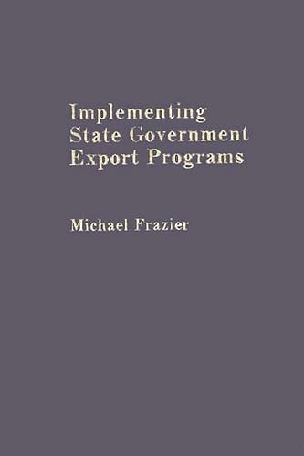 Implementing State Government Export Programs