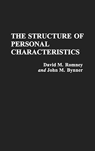 Imagen de archivo de The Structure of Personal Characteristics a la venta por Better World Books Ltd