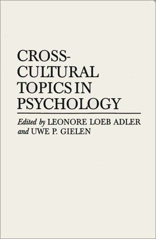 9780275950620: Cross-cultural Topics in Psychology