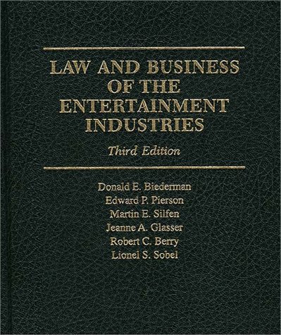 Stock image for Law and Business of the Entertainment Industries for sale by My Dead Aunt's Books