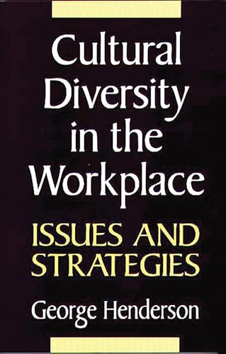 Beispielbild fr Cultural Diversity in the Workplace: Issues and Strategies zum Verkauf von SecondSale