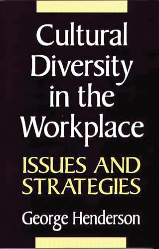 Imagen de archivo de Cultural Diversity in the Workplace: Issues and Strategies a la venta por SecondSale