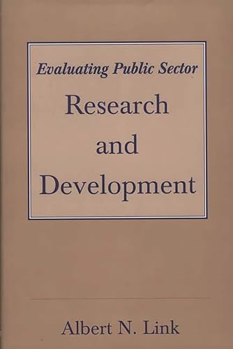 Stock image for Evaluating Public Sector Research and Development for sale by Wonder Book