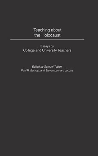 Stock image for Teaching about the Holocaust: Essays by College and University Teachers for sale by HPB-Movies
