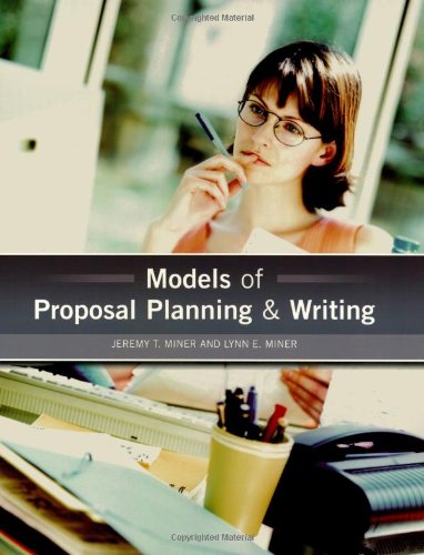 Imagen de archivo de Models of Proposal Planning & Writing a la venta por ZBK Books