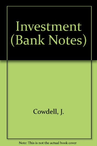 Stock image for Investment (Bank Notes) (Bank Notes S.) for sale by WorldofBooks