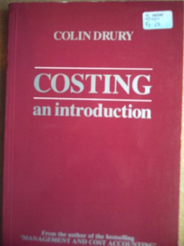 Stock image for Costing: An Introduction for sale by WorldofBooks