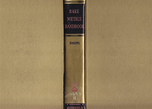 Stock image for Rare Metals Handbook for sale by Better World Books
