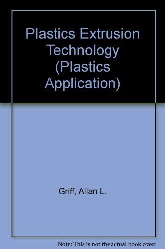 Beispielbild fr Plastics Extrusion Technology. Second edition zum Verkauf von Zubal-Books, Since 1961