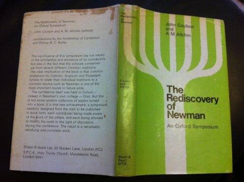 Stock image for The rediscovery of Newman: An Oxford symposium, for sale by Discover Books