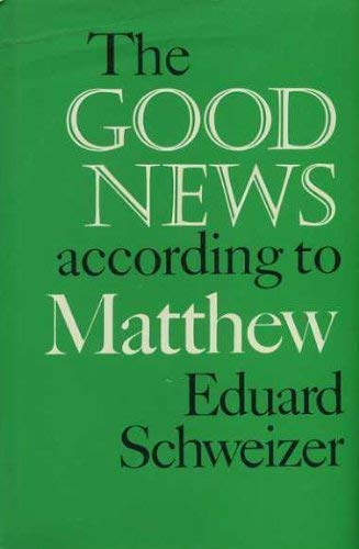 Stock image for Good News According to Matthew for sale by Goldstone Books