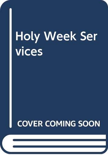 Beispielbild fr Holy Week Services (Joint Liturgical Group) zum Verkauf von Anybook.com