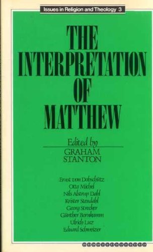 Imagen de archivo de Interpretation of Matthew (Issues in Religious & Theology) a la venta por Half Price Books Inc.