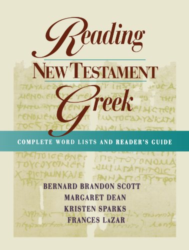 Reading New Testament Greek (9780281048229) by Margaret Dean; Kristen Sparks; Frances Lazar