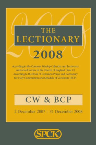 Common Worship Lectionary 2008 (9780281059300) by Society For Promoting Christian Knowledge