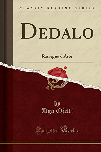 Imagen de archivo de Dedalo Rassegna d'Arte Classic Reprint a la venta por PBShop.store US