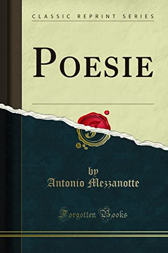 Stock image for Poesie Classic Reprint for sale by PBShop.store US