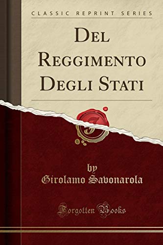Stock image for Del Reggimento Degli Stati Classic Reprint for sale by PBShop.store US