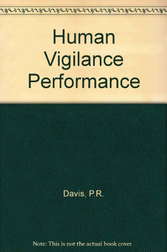 9780286627146: Human Vigilance Performance