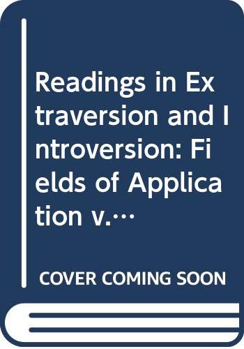 Stock image for Readings in extraversion-introversion. for sale by Emile Kerssemakers ILAB