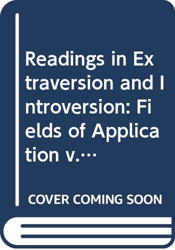 9780286627382: Readings in Extraversion and Introversion: Fields of Application v. 2