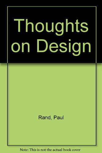 Imagen de archivo de Thoughts on Design a la venta por Better World Books